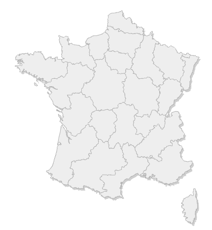 Carte des hifi de France