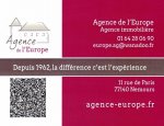AGENCE DE L'EUROPE 77140