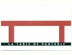 LA TABLE DE PANTURLE 04150